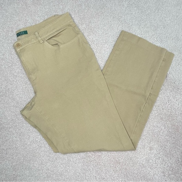 Lauren Ralph Lauren Classic Women’s Tan Straight Leg size 12 - Picture 4 of 13